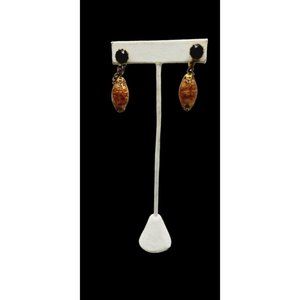 Vintage Murano Glass Screw Back Earrings (A971)